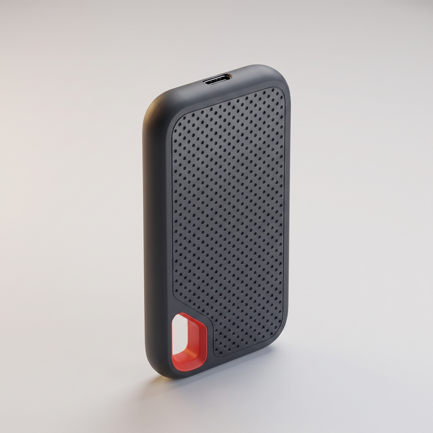 High-speed portable SSD angled