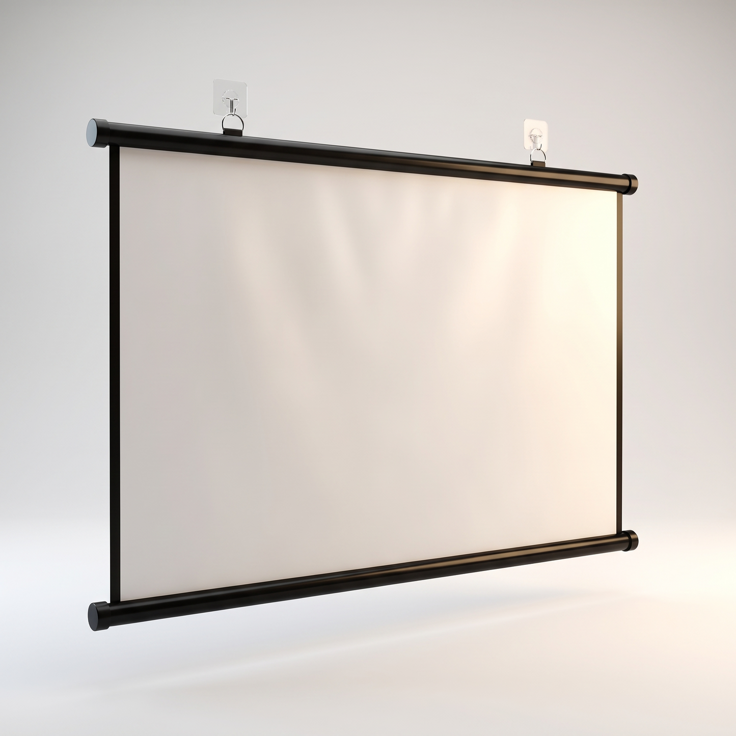 HD widescreen projector screen angled