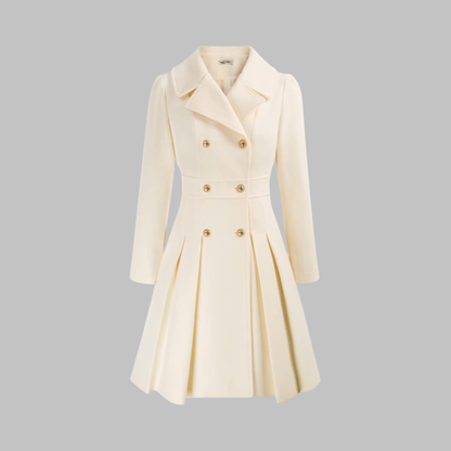 Dami - Classy Double Button Long Sleeve Coat - Image 11