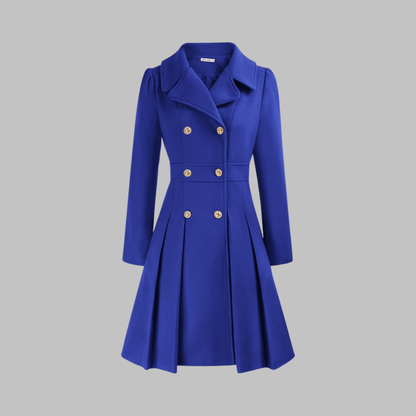 Dami - Classy Double Button Long Sleeve Coat - Image 18