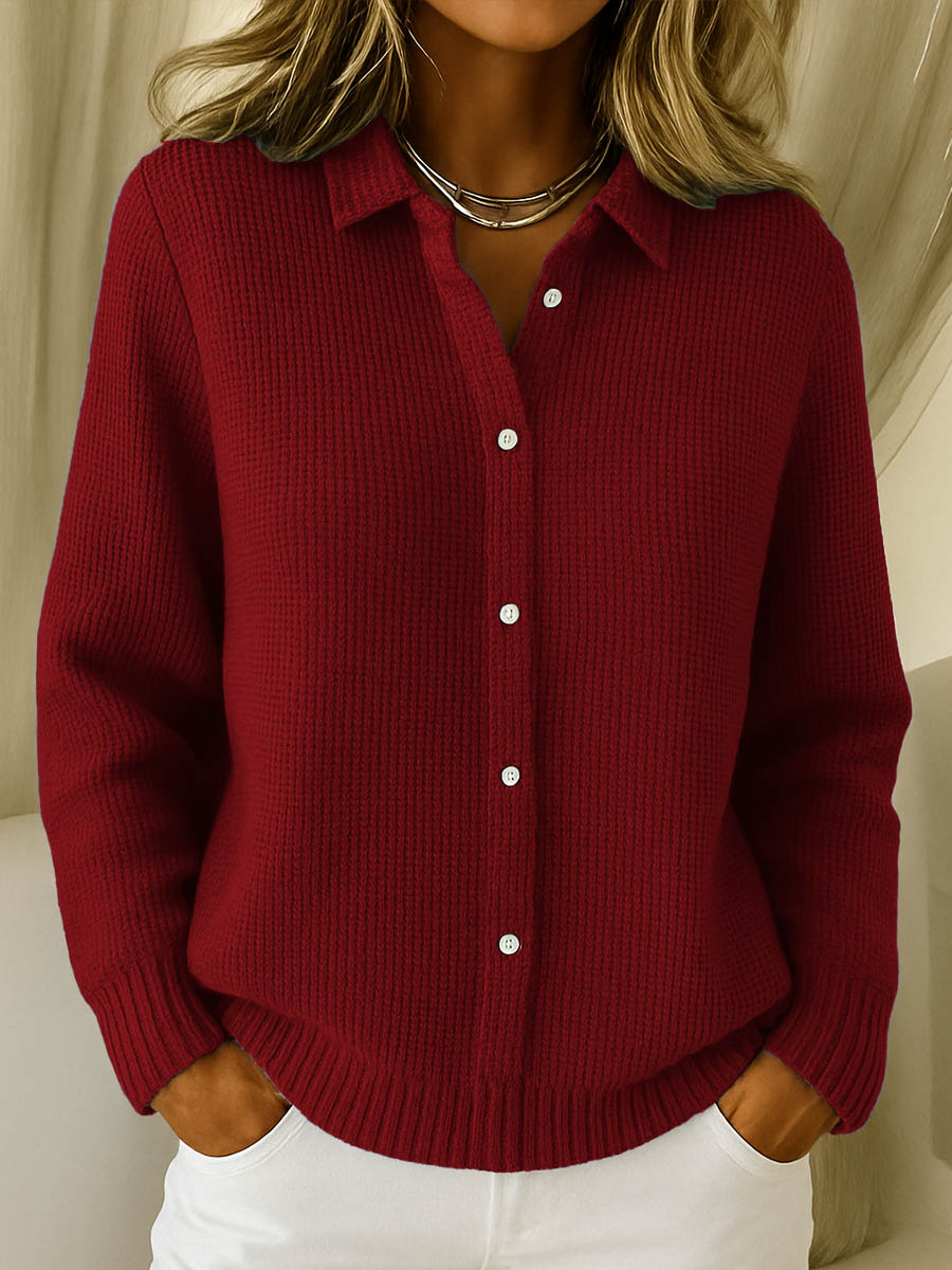 Classic Knitted Button Cardigan - Image 3