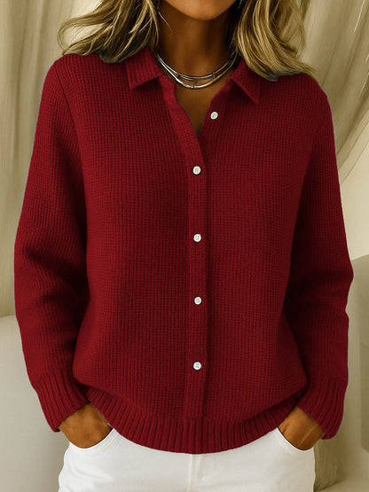 Classic Knitted Button Cardigan - Image 3