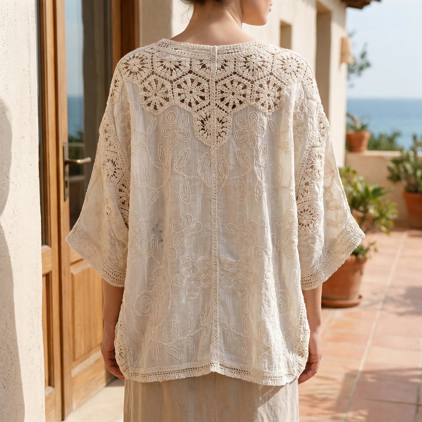 Bohemian Crochet Cardigan - Sara - Image 1