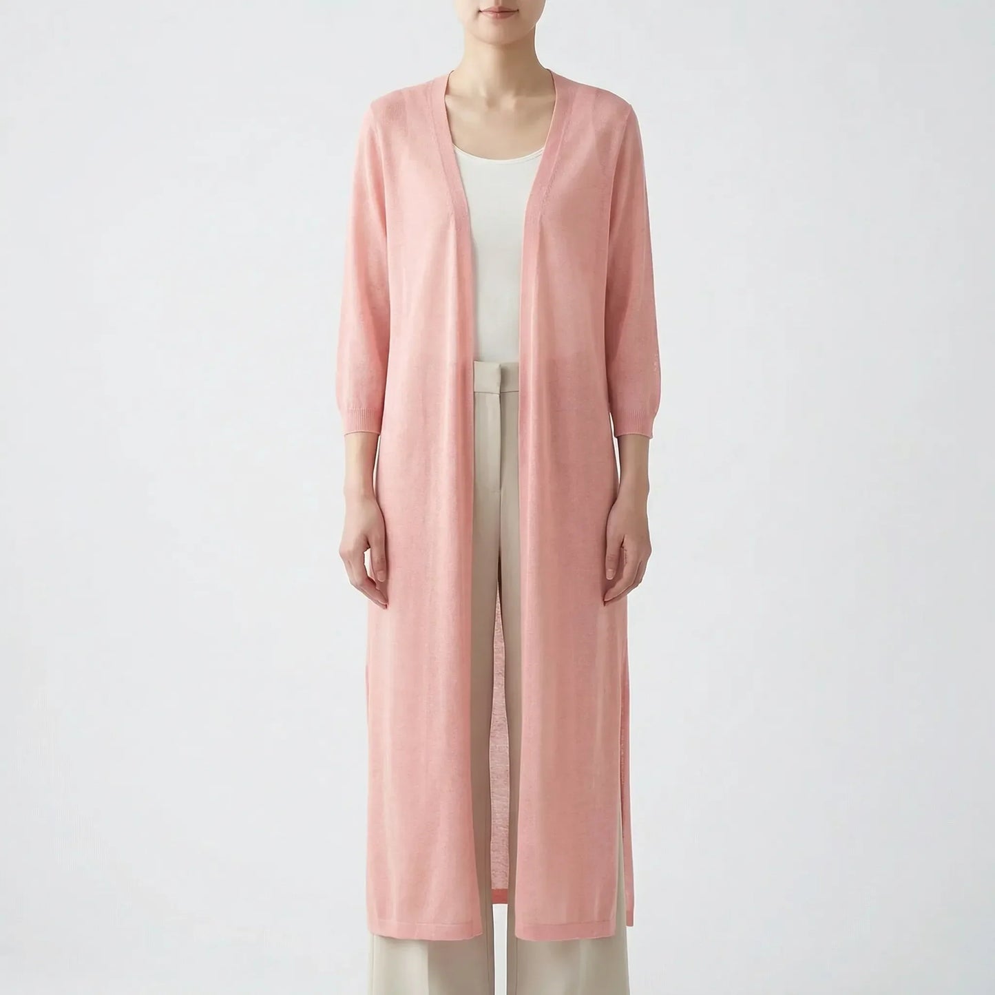 Flowing casual cardigan - Sandy - Image 7