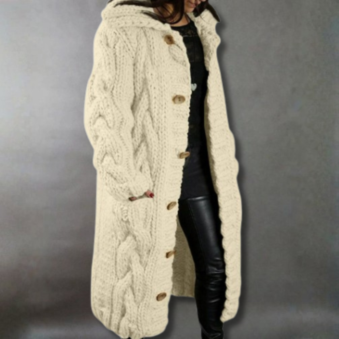 Elegant Cosy Coat With Tummy Coverage - Image 6