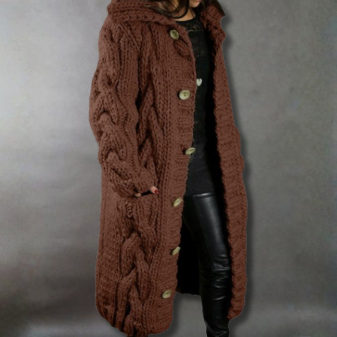 Elegant Cosy Coat With Tummy Coverage - Image 9