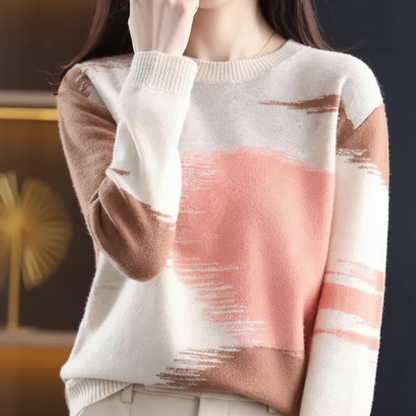 Ladies' Sweater with Round Neck - Greta - Image 3