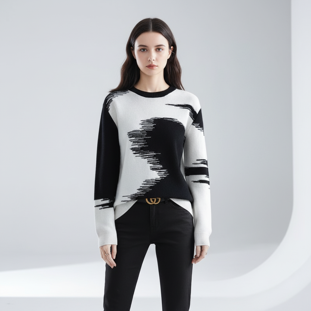 Ladies' Sweater with Round Neck - Greta - Image 5