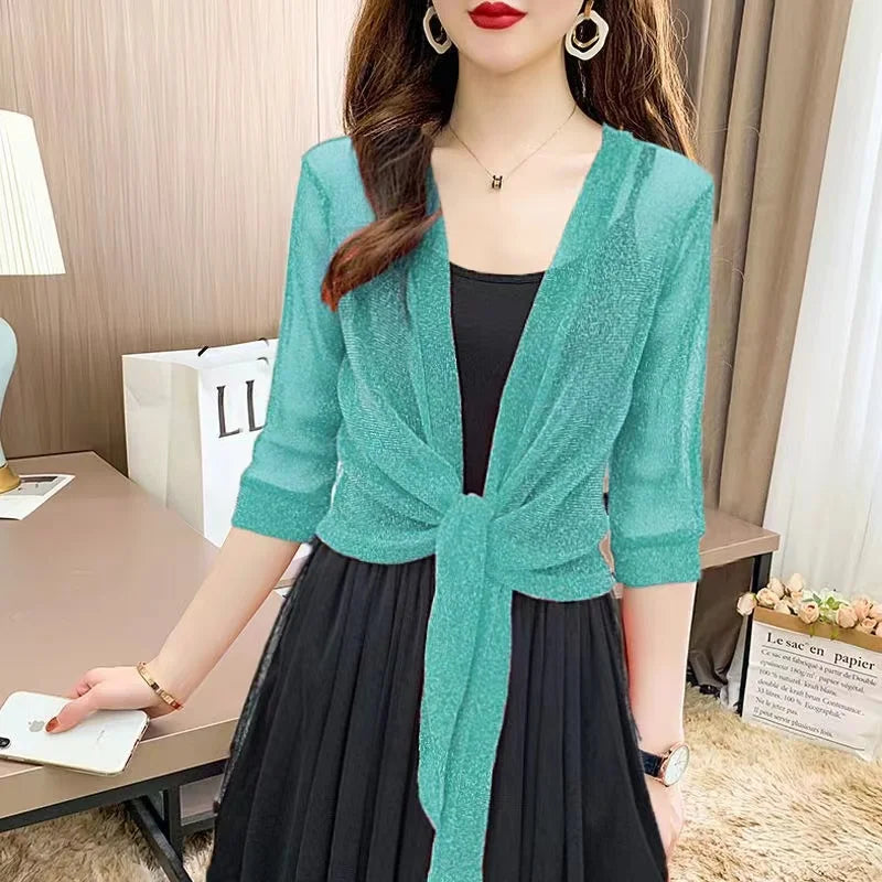 Lightweight Sparkly Shrug Cardigan - Kristi - Image 10
