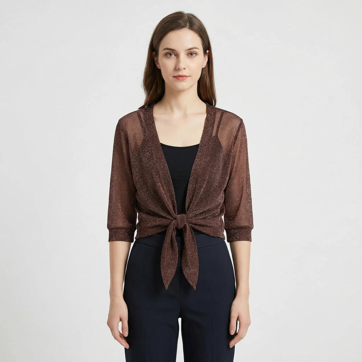 Lightweight Sparkly Shrug Cardigan - Kristi - Image 11