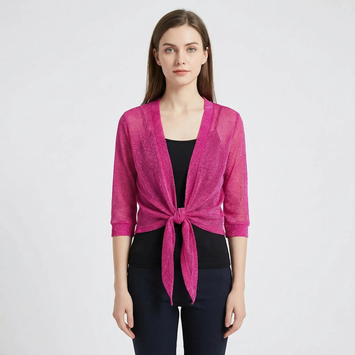 Lightweight Sparkly Shrug Cardigan - Kristi - Image 12