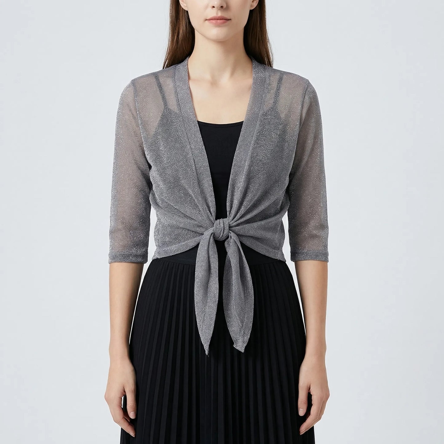 Lightweight Sparkly Shrug Cardigan - Kristi - Image 2