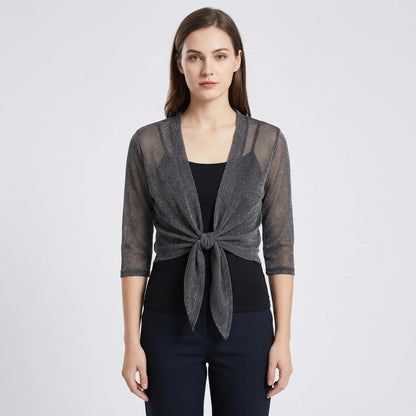 Lightweight Sparkly Shrug Cardigan - Kristi - Image 4