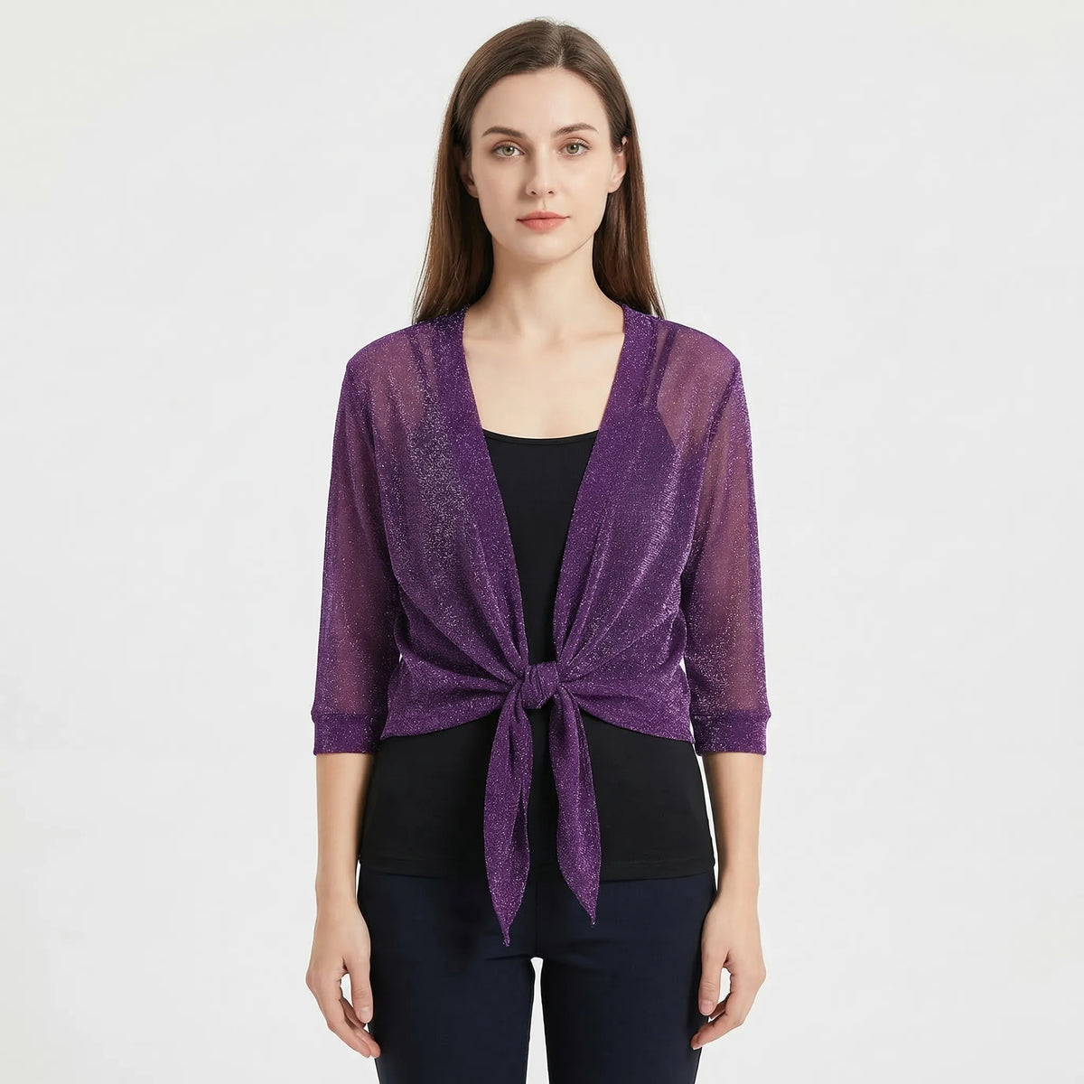 Lightweight Sparkly Shrug Cardigan - Kristi - Image 5