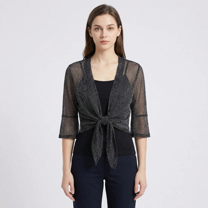 Lightweight Sparkly Shrug Cardigan - Kristi - Image 6