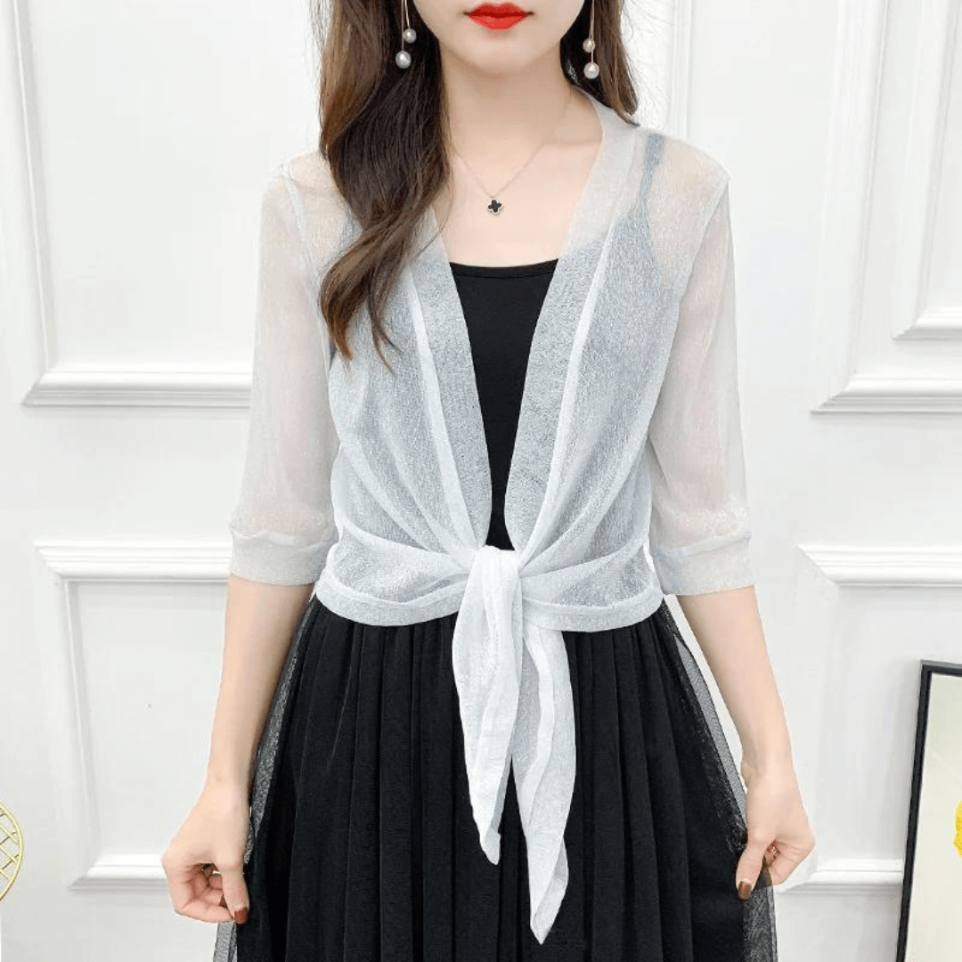 Lightweight Sparkly Shrug Cardigan - Kristi - Image 7