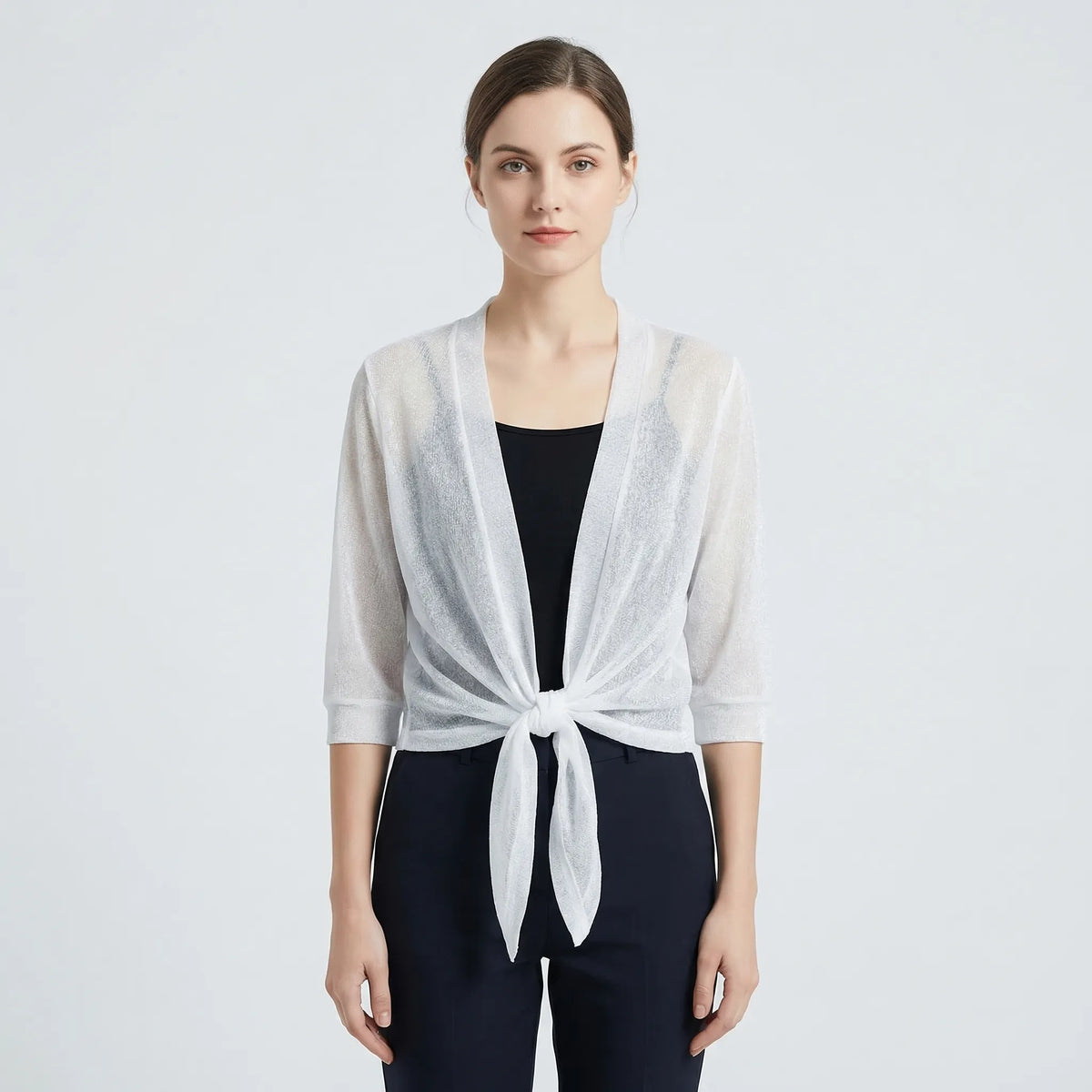 Lightweight Sparkly Shrug Cardigan - Kristi - Image 7