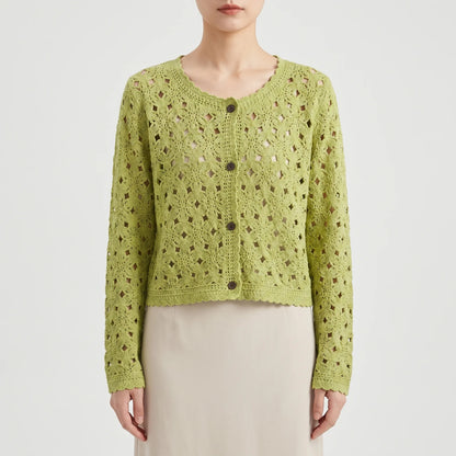Openwork Crochet Cardigan - Lorena - Image 2