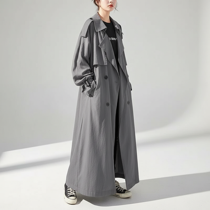 Oversized Long Trench Coat - Scarlett - Image 5