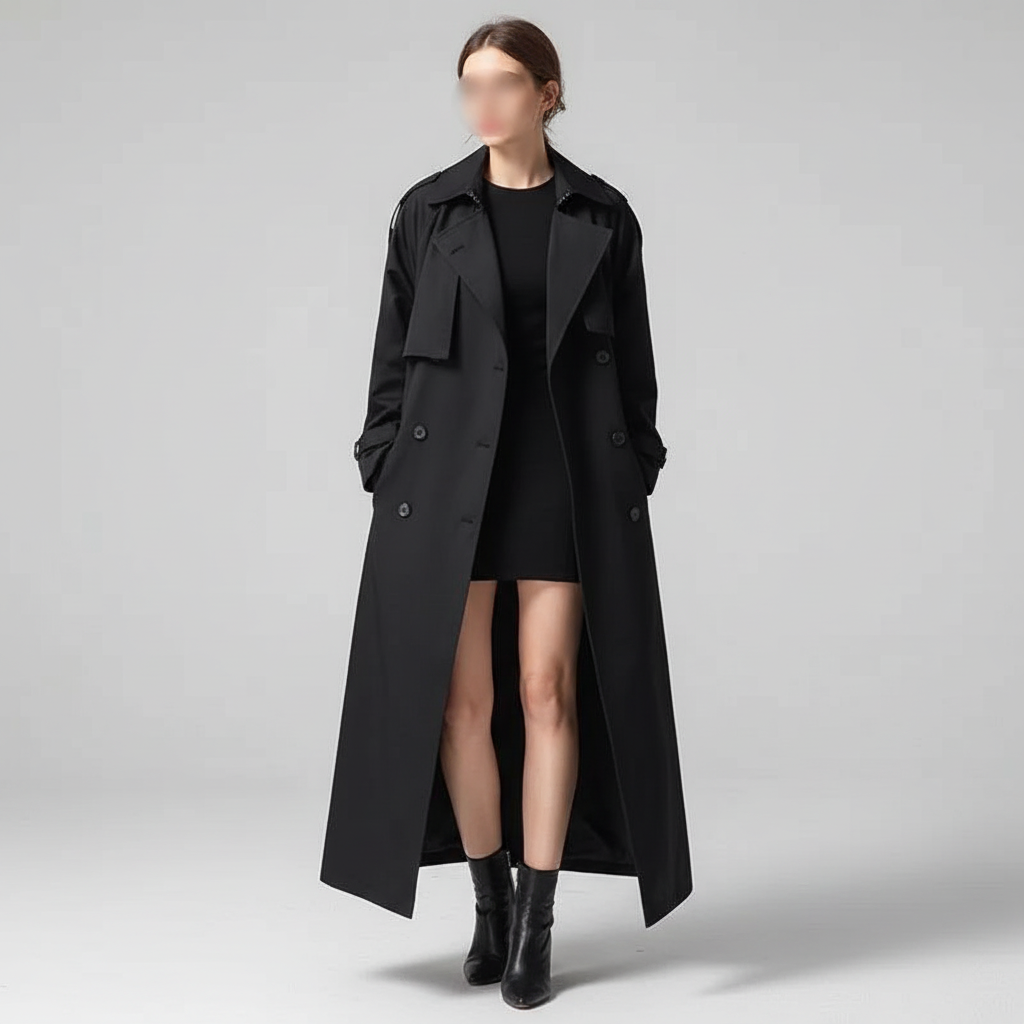 Oversized Long Trench Coat - Scarlett - Image 6