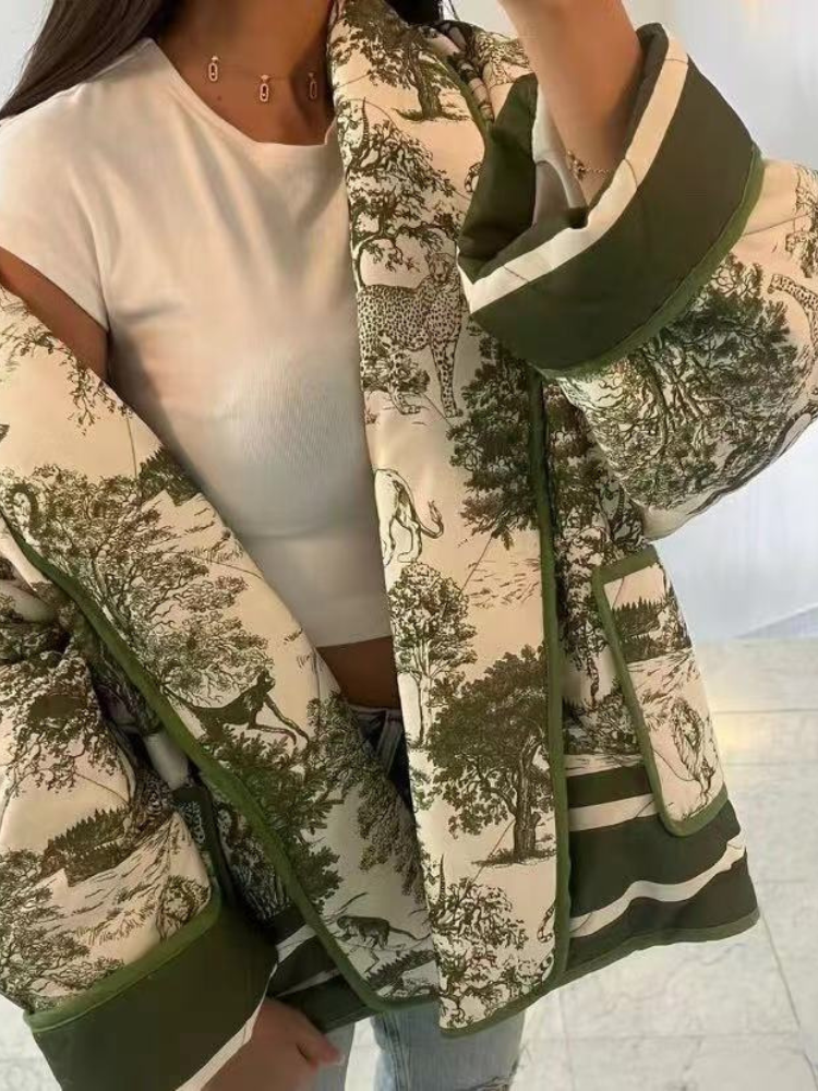 Oversized Quilted Jacket - Giuliana - Image 9