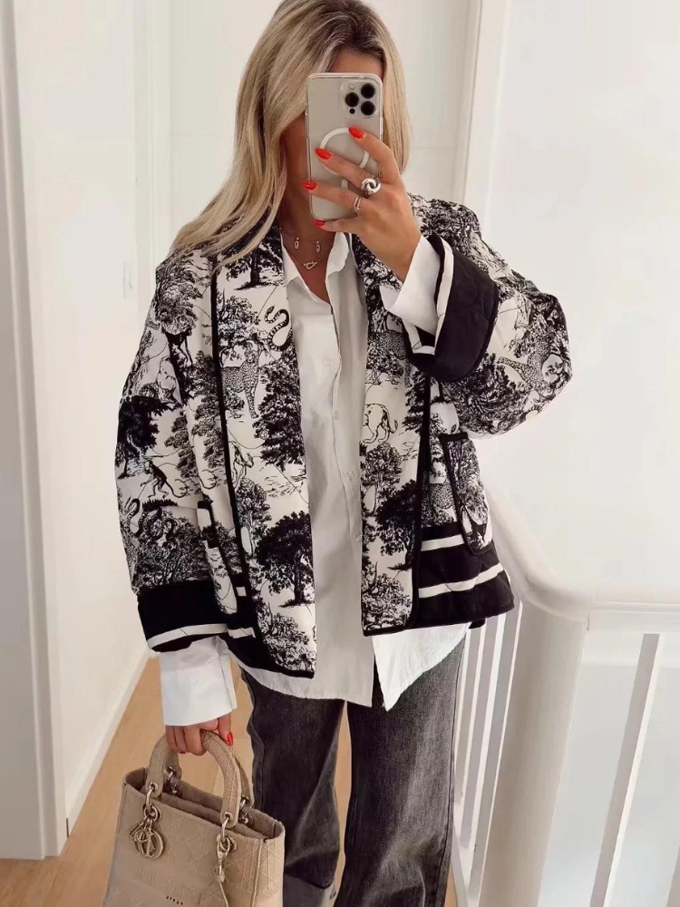 Oversized Quilted Jacket - Giuliana - Image 7