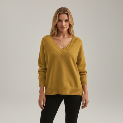 Pullover with V-neck - Angelika - Image 9