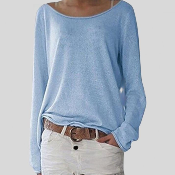 Comfortable Ladies' Sweater with Long Sleeves - Soraya - Image 2
