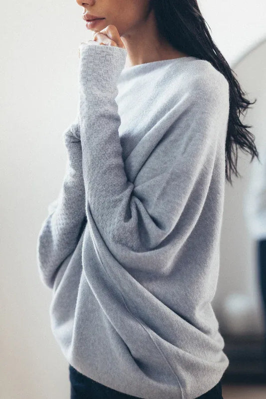 Asymmetric Oversized Women's Sweater - Sophia - Image 1