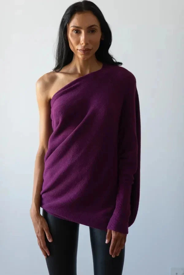 Asymmetric Oversized Women's Sweater - Sophia - Image 9
