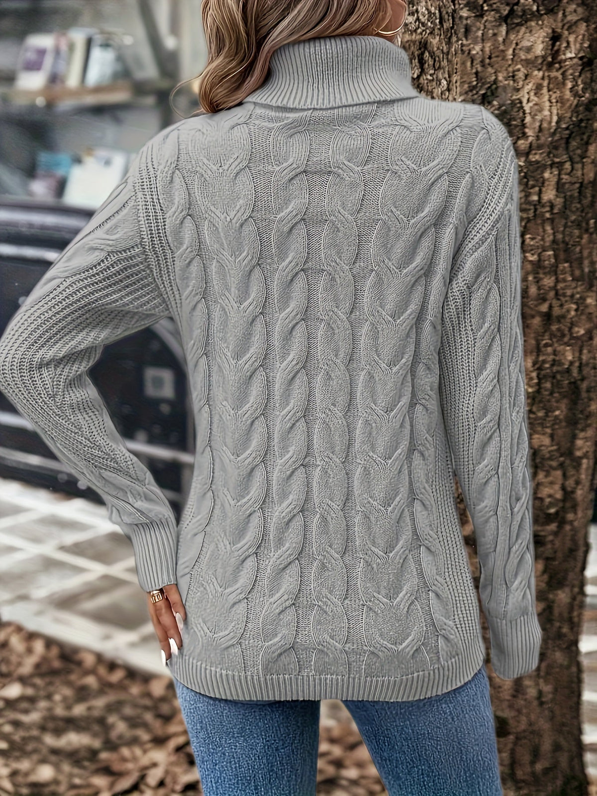 Cable Knit Women's Jumper - Sophia - Image 8