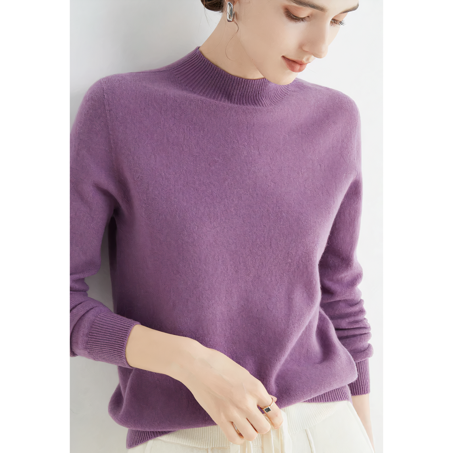 Cashmere Knitted Sweater - Amara - Image 10