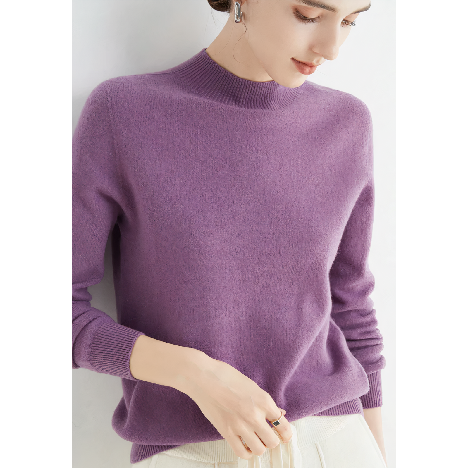 Cashmere Knitted Sweater - Amara - Image 10
