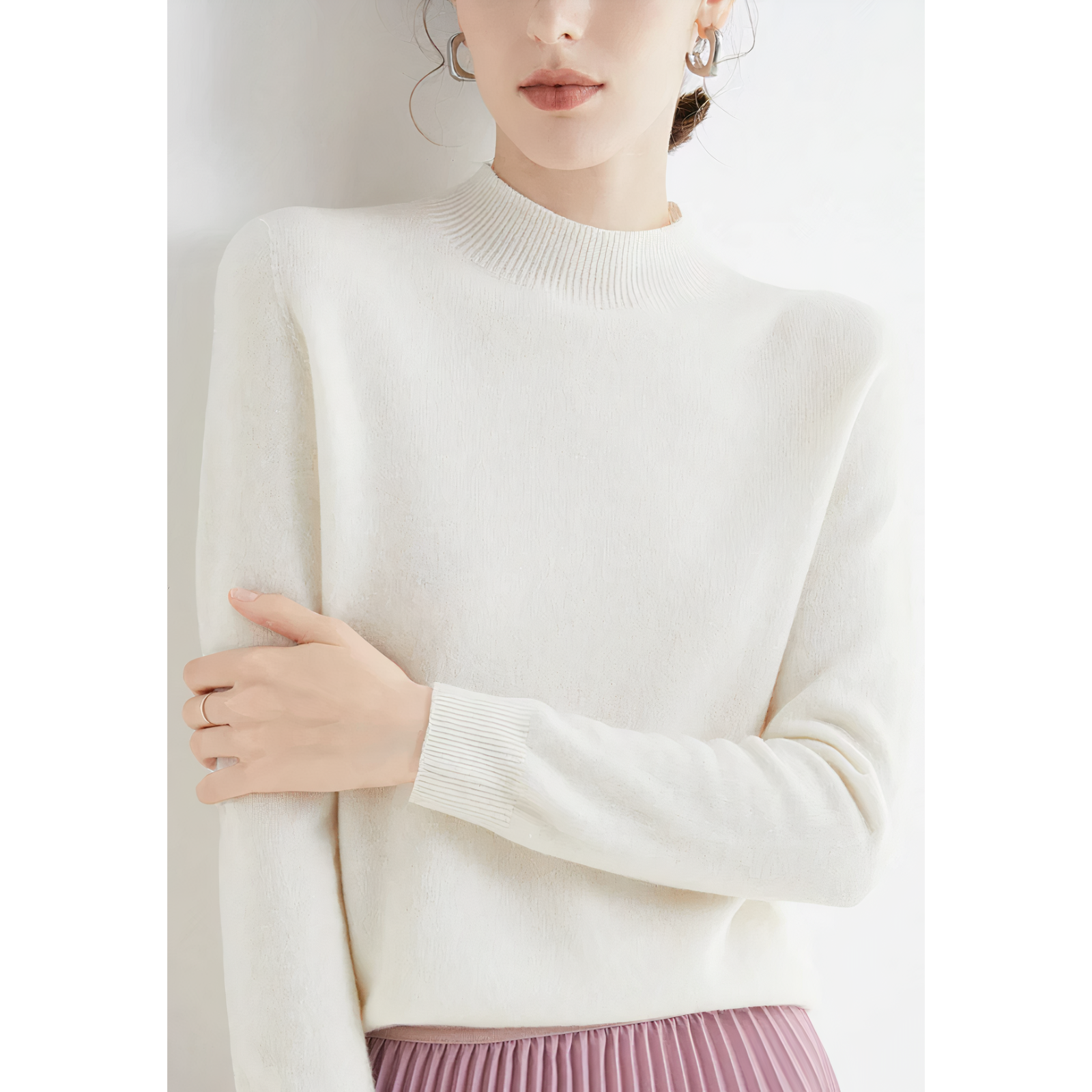 Cashmere Knitted Sweater - Amara - Image 4