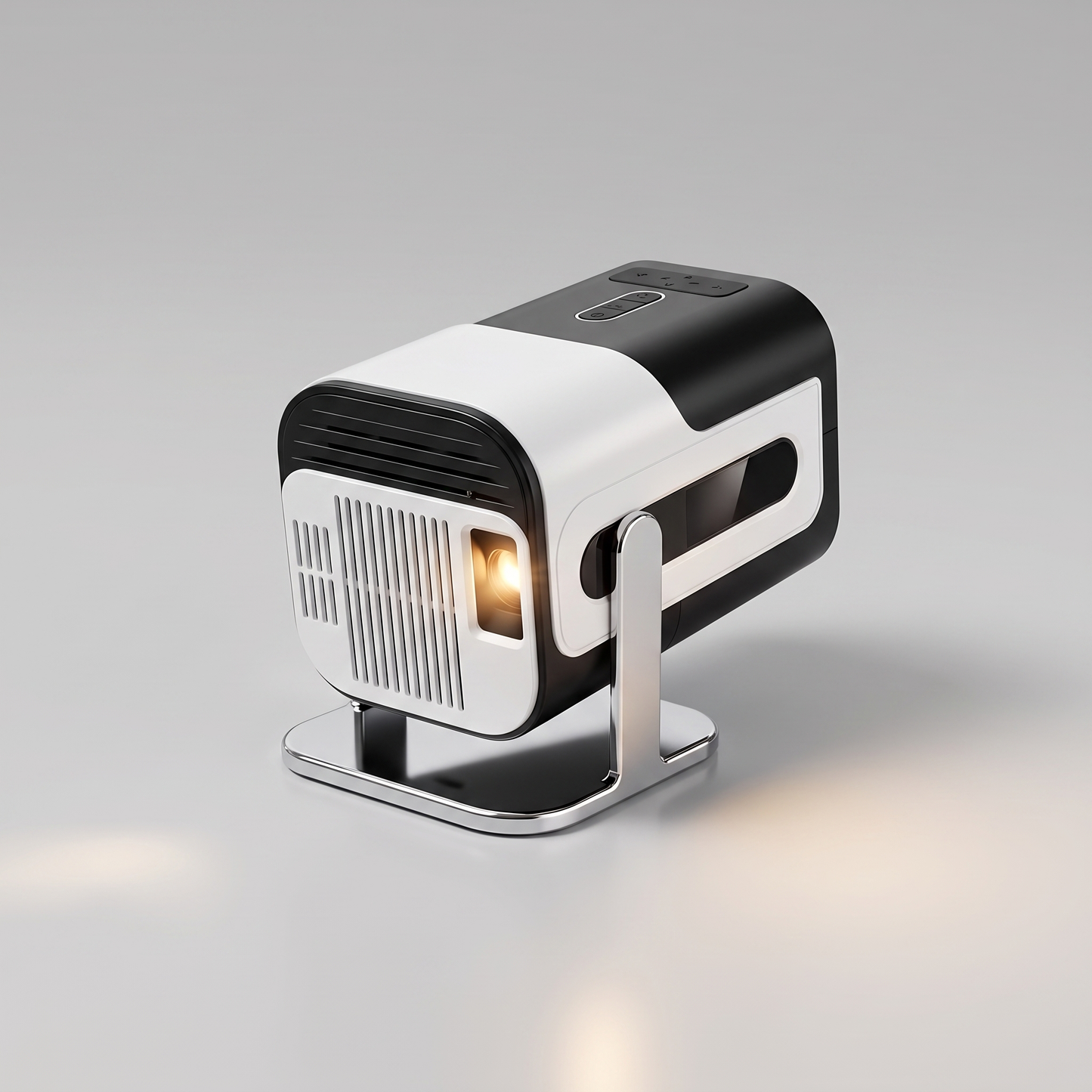 Mini portable projector angled