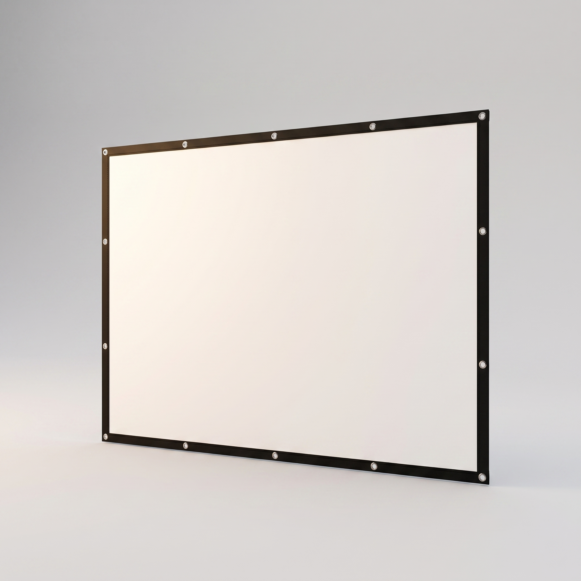 Portable 120 inch projector screen angled