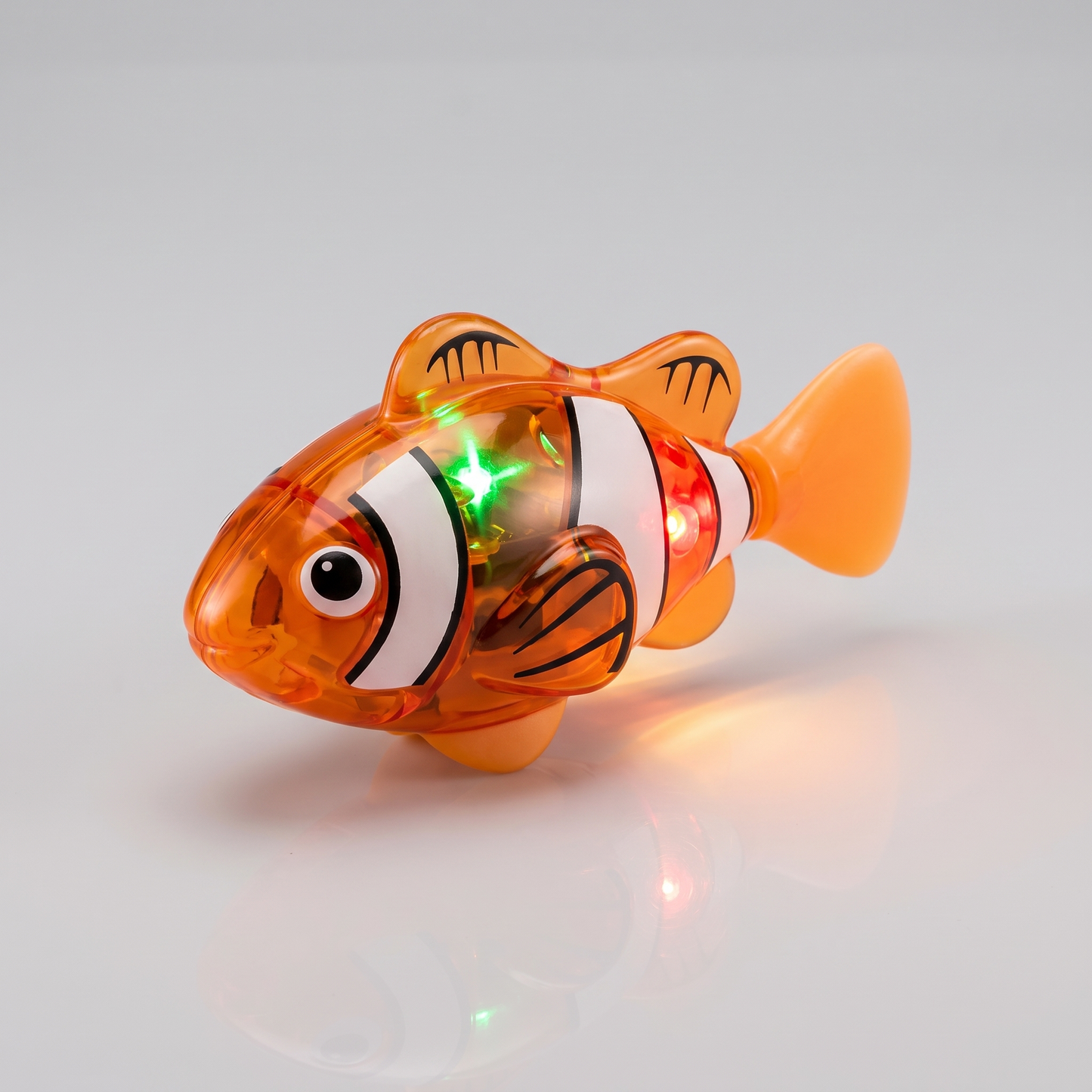 LED floating fish bath toy angled