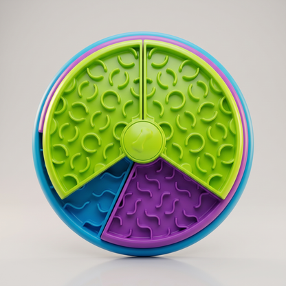 Slow feeder dog bowl top
