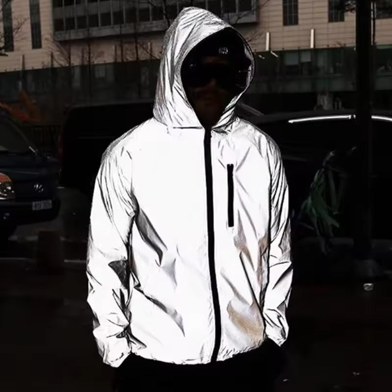 High-Reflective and Waterproof Unisex Rain Jacket - LumiSafe - Image 3