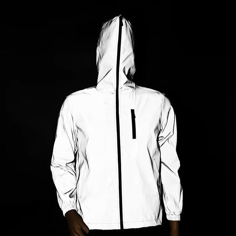 High-Reflective and Waterproof Unisex Rain Jacket - LumiSafe - Image 4