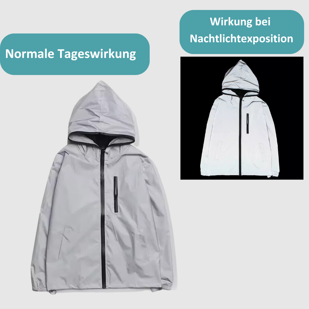 High-Reflective and Waterproof Unisex Rain Jacket - LumiSafe - Image 6