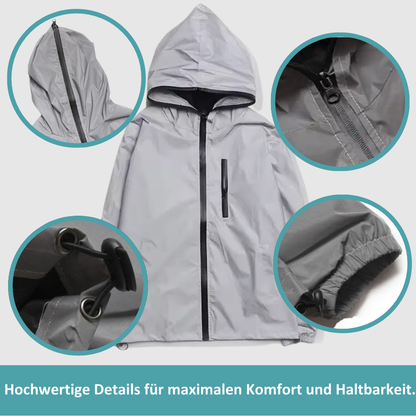 High-Reflective and Waterproof Unisex Rain Jacket - LumiSafe - Image 7