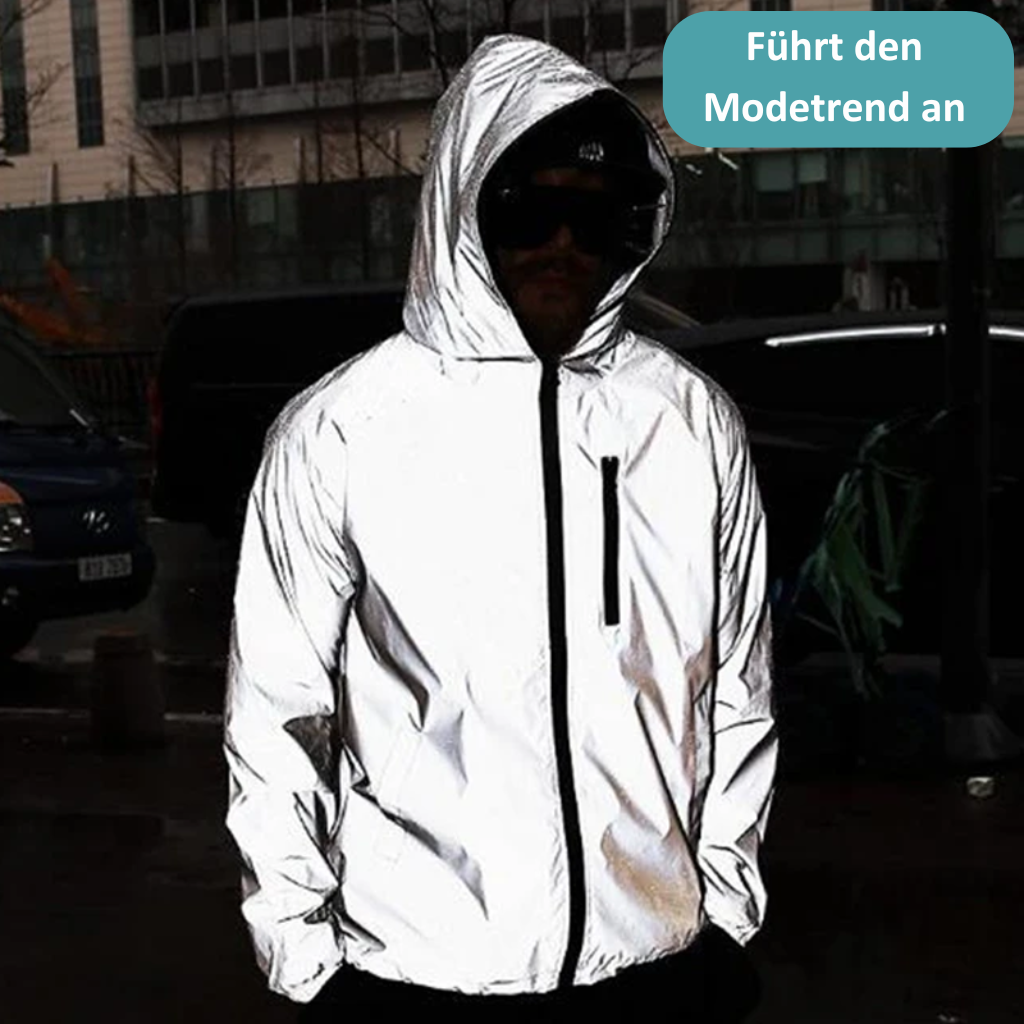High-Reflective and Waterproof Unisex Rain Jacket - LumiSafe - Image 8