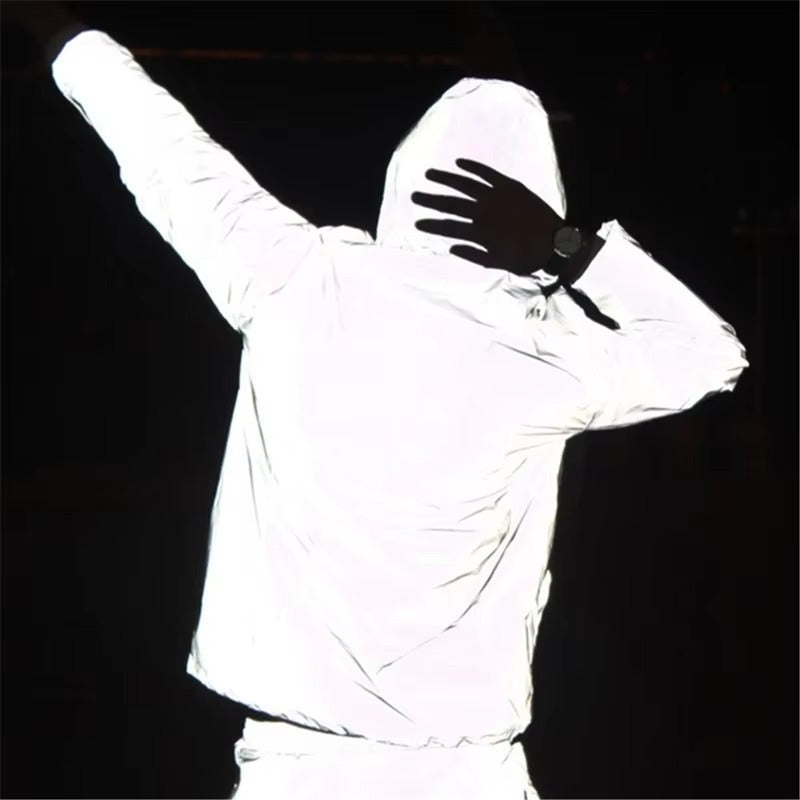 High-Reflective and Waterproof Unisex Rain Jacket - LumiSafe - Image 1
