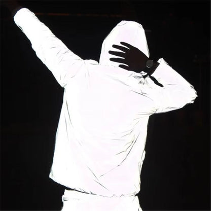 High-Reflective and Waterproof Unisex Rain Jacket - LumiSafe - Image 1