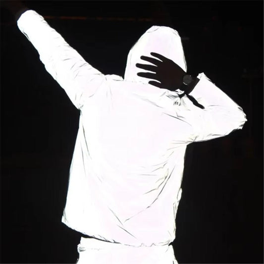 High-Reflective and Waterproof Unisex Rain Jacket - LumiSafe - Image 1