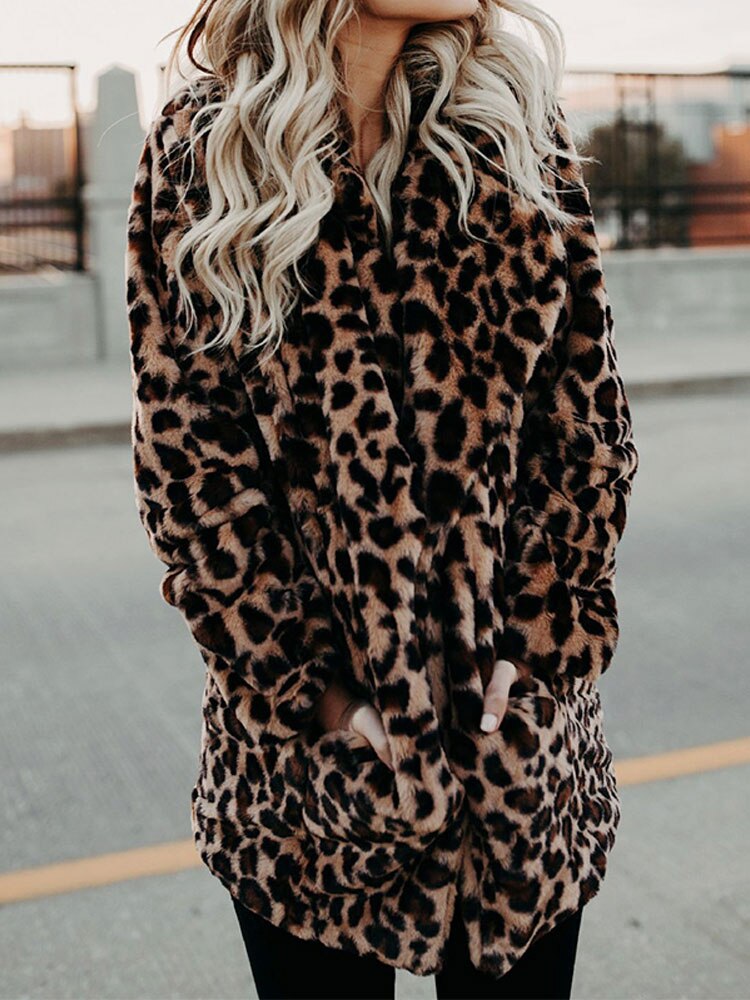 Leopard Winter Coat - WildFrost - Image 3