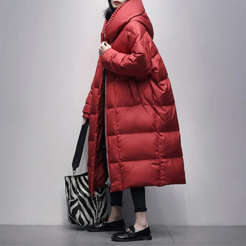 Long Ladies Winter Jacket - Amara - Image 6
