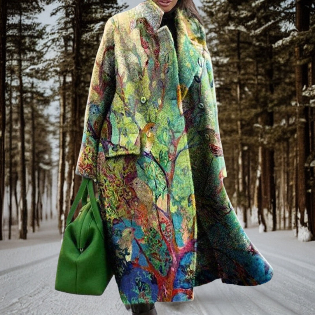 Long Warm Ladies Winter Coat - Sofia - Image 2