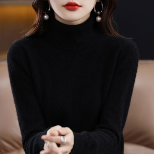 Luxury Cashmere Ladies Turtleneck - Elena - Image 1